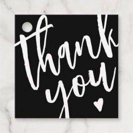 Modern zwart klein bedrijf dank u Label