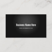 Modern zwart metaal zilveren look - QR-code Visitekaartje (Achterkant)