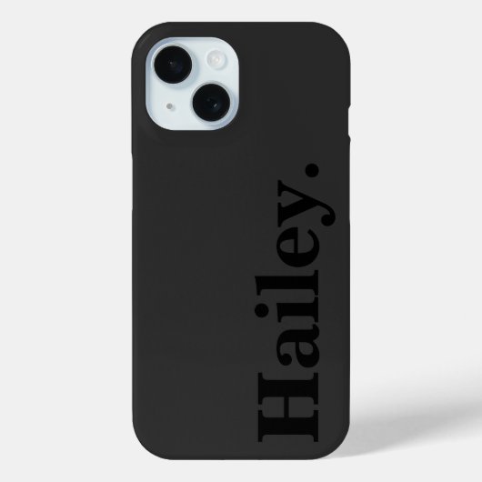 Modern Zwart Minimal Contemporary Case-Mate iPhone Case (Achterkant)
