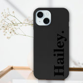 Modern Zwart Minimal Contemporary Case-Mate iPhone Case