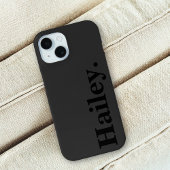 Modern Zwart Minimal Contemporary Case-Mate iPhone Case