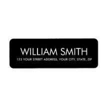 Modern zwart minimalistisch elegant