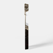 Modern zwart monogram Classy Roos telefoonhoesje iPhone Hoesje (Linkerkant)