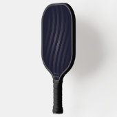 Modern zwart monogram | Retro geometrisch Pickleball Paddle (Links)