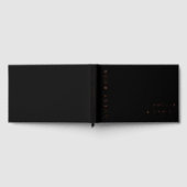 Modern zwart of elke kleur bruiloft namen datum fo gastenboek (Volledig)