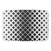 Modern zwart oplos vierkant blokpatroon badmat (Voorkant)