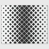 Modern zwart oplos vierkant blokpatroon cadeaupapier (Vlak)