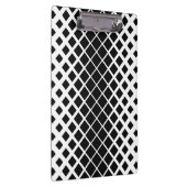 Modern zwart oplos vierkant blokpatroon klembord (Rechts)