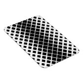 Modern zwart oplos vierkant blokpatroon magneet (Rechterzijde)