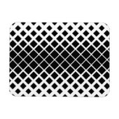 Modern zwart oplos vierkant blokpatroon magneet (Horizontaal)