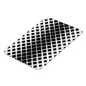 Modern zwart oplos vierkant blokpatroon magneet (Linkerzijde)