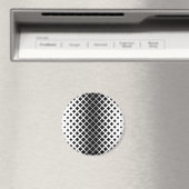 Modern zwart oplos vierkant blokpatroon magneet (Insitu (Vaatwasser))