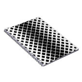 Modern zwart oplos vierkant blokpatroon notitieboek (Rechterzijde)