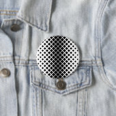 Modern zwart oplos vierkant blokpatroon ronde button 7,6 cm (In situ)