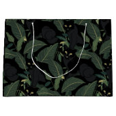 Modern zwart panter patroon groot cadeauzakje (Voorkant)