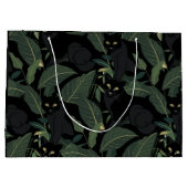 Modern zwart panter patroon groot cadeauzakje (Achterkant)