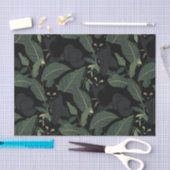 Modern zwart panter patroon tissuepapier (Craft)