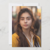 Modern Zwart Pet High School Foto Afstuderen Kaart (Achterkant)