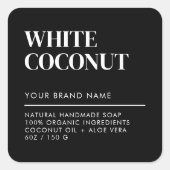 Modern zwart product verpakking zeep label (Voorkant)