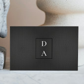 Modern Zwart Professioneel Stijlvol Bold Visitekaartje