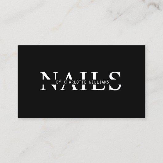 Modern, zwart, QR-code Visitekaartje (Voorkant)