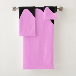 Modern Zwart Rivier Roze Bad Handdoek