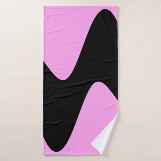 Modern Zwart Rivier Roze Bad Handdoek (Badhanddoek)