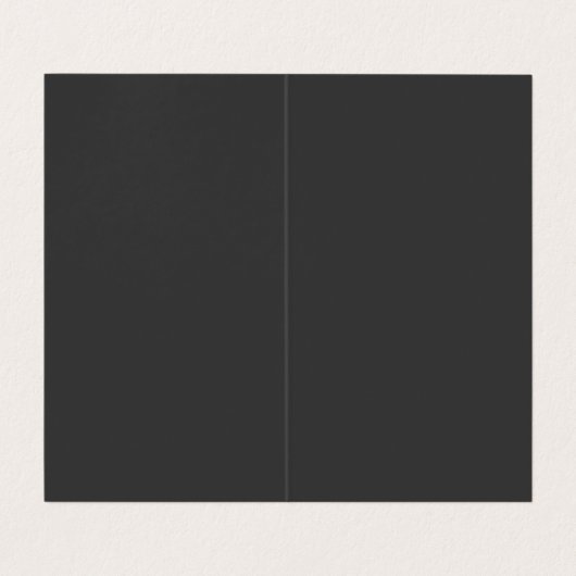 Modern zwart rood wit stijlvol monogram visitekaartje (Binnenkant ongevouwen)