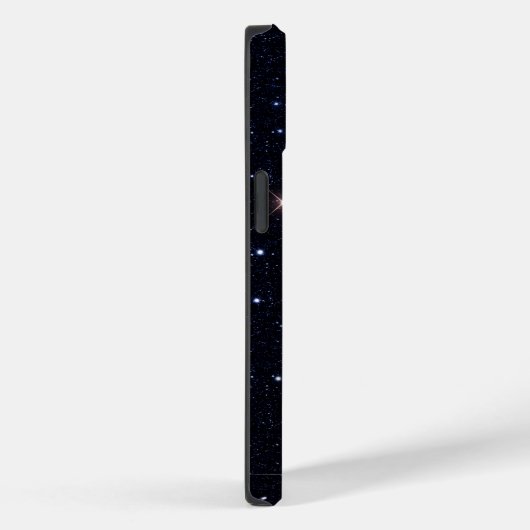 Modern zwart Roos Gold Monogram Case-Mate iPhone Case (Achterkant / Rechts)