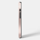 Modern zwart Roos Gold Monogram Case-Mate iPhone Case (Achterkant / Links)