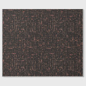 Modern Zwart Roos Goud Compositie Boek Patroon Cadeaupapier (Vlak)