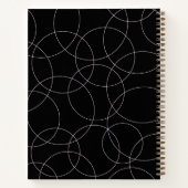 Modern Zwart & Roze Stijlvol Notitieboek (Achterkant)