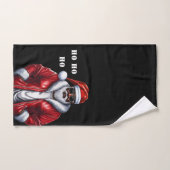 Modern Zwart Santa Afrikaans Amerikaans Kerstmis Bad Handdoek (Handdoek)