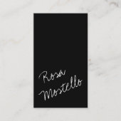 Modern zwart-Script Bridesmaid oorscherm Visitekaartje (Voorkant)