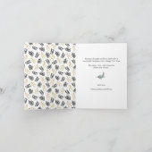 Modern zwart Script Cute Gold Black Giften Pattern Feestdagen Kaart (Binnen)