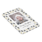 Modern zwart Script Cute Gold Black Giften Pattern Magneet (Rechterzijde)