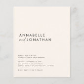 Modern zwart script minimaal hedendaags (Voorkant)