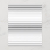 Modern zwart script minimaal hedendaags flyer (Achterkant)