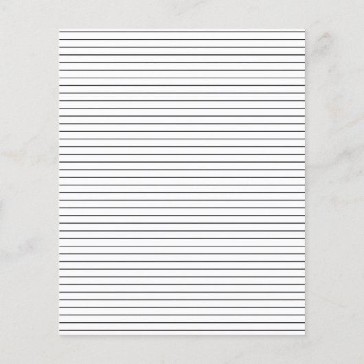 Modern zwart script minimaal hedendaags flyer (Achterkant)