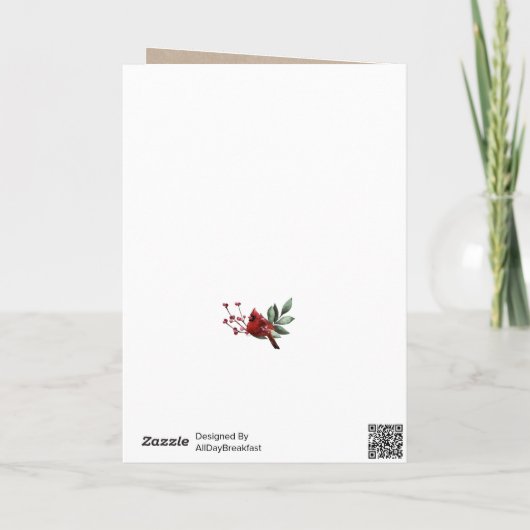 Modern zwart script op beige minimalistische foto feestdagen kaart (Achterkant)