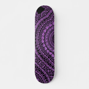 Modern zwart Tattoo Ikat Geometric Tribal Pattern Persoonlijk Skateboard