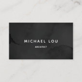 Modern zwart, uniek Visitekaartje (Voorkant)