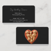 Modern zwart Visitekaartje met zilveren accent (Voorkant / Achterkant)