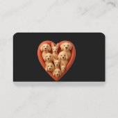 Modern zwart Visitekaartje met zilveren accent (Achterkant)