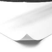 Modern zwart Voetbal op maat Poster (Hoek)