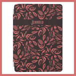 Modern zwart, warm rood traandruppelpatroon iPad air cover<br><div class="desc">Modern zwart en warm rood traandruppelpatroon.</div>