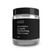 Modern zwart waterdicht cosmetica potje label waterfles etiket