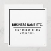 Modern zwart-wit (Voorkant / Achterkant)