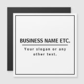 Modern zwart-wit (Voorkant / Achterkant)