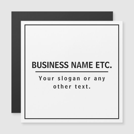 Modern zwart-wit (Voorkant / Achterkant)